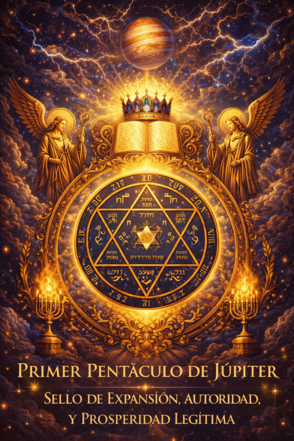 Primer Pentáculo de Júpiter  Sello de Expansión, Autoridad y Prosperidad Legítima