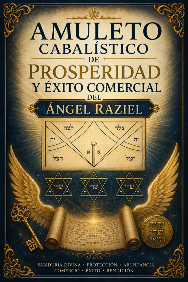 Amuleto Cabalístico de Prosperidad y Éxito Comercial del Ángel Raziel